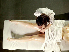 Brunett, Fingering, Lesbisk, Massage