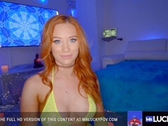 Big ass, red head, big tits