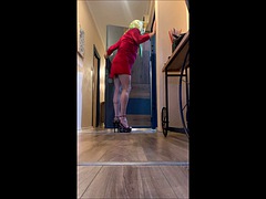 Absätze, Lingerie, Im freien, Strumpfhose, Öffentlich, Transfrau