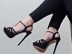 Stilettos and Bare Feet - Walking and Posing