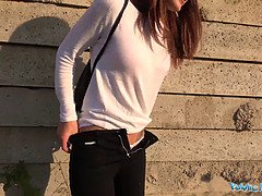Rumpe, Brunette, Synsvinkel, Fitte, Realitet, Stripp, Stripping, Tenåring