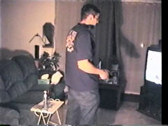 Catching Zack Stroking