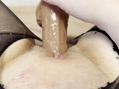 Amatör, Dildo, Kvinna, Onani, Strumpbyxor, Fitta, Rysk, Solo