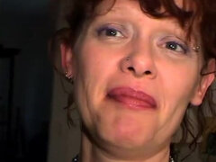 Lucy gets naked on the floor