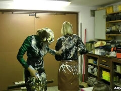 Blondine, Nahrung, Satin, Nass