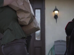 デカ尻, デカパイ, フェラチオ, 巨乳な, カワイイ, Hd, ストッキング, タトゥー