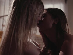 Two horny porn ladies enjoying pussy licking