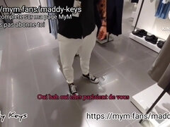 Enthousiasteling, Grote mammen, Blond, Sperma in mond, Jurk, Frans, Moeder die ik wil neuken, Buiten