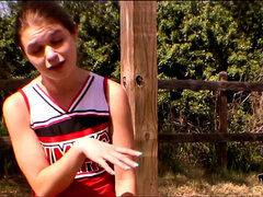 18 anni, Nero, Pompino, Cheerleader, Gola profonda, Pisello, Interrazziale, Ragazza