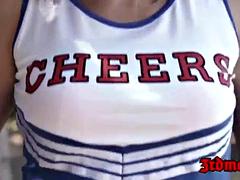 Jessica Rex very hot cheerleader fuck with black