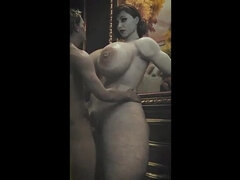 Amatör, Stor stjärt, Stor kuk, Stora tuttar, Dildo