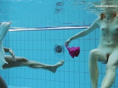 18, ブロンド, フェティッシュ, プール, 公共, オマンコ, ロシア人, オッパイの