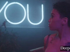 黒人, フェラチオ, 茶髪の, チン, 黒人, ハードコア, 下着, オッパイの