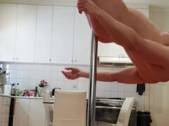 Leie, Arsch, Grosser arsch, Blondine, Erotisch, Küche, Milf