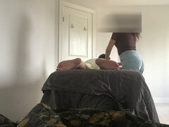 Amerikanisch, Asiatisch, Grosser arsch, Grosser schwanz, Flashen, Handjob, Massage, Spanner