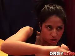 Pompino, Brunetta, Bukkake, Schizzo di sborra, Sesso di gruppo, Hd, Urlando, Tette