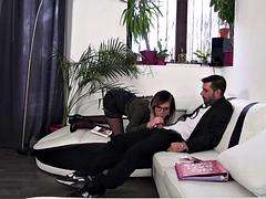 Zwart, Zwart, Europees, Hardcore, Ondergoed, Secretaresse