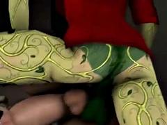 3d, Niemowlę, Duży kutas, Duże cycki, Wytrysk, Lesbijka, Cycki