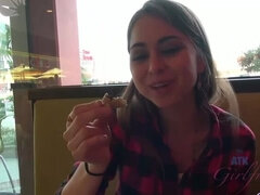 A Solo Encounter with Pornstar Riley Reid at the Aquarium