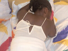 Afrikaner, Amatør, Stor røv, Sort, Par, Naturlige bryster, Pov