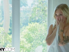 TUSHY Blondie American Girls Gets her Arse Destroyed by Dominant French Guy - Alex grey