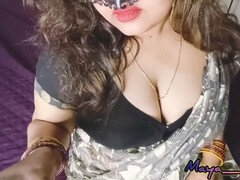 Super hot round stepmom Maya Malik plays around with her uncle Chudi