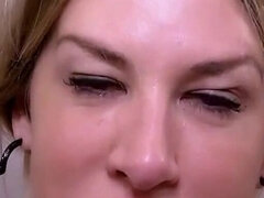 Anal, Vakker, Blond, Sperm skott, Ansiktssperm, Milf