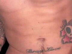 Bray Love Fucks Himself with Big Dildo