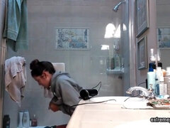 Amatör, Rumpa, Brunett, Familj, Hd, Fitta, Dusch, Spionera