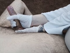 Amatéři, Pár, Stříkání spermatu, Doktor, Rukavice, Honění, Homemade, Latex