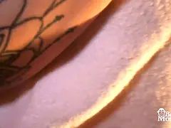 Amatør, Røv, Stor røv, Brunette, Massage, Naturlige bryster, Sauna, Bryster