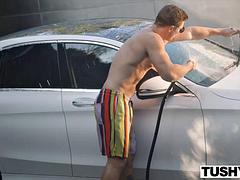 Anaal, Kont, Mooi, Blond, Pijpbeurt, Sperma in gezicht, Hardcore, Tieten likken