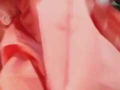 Satin Silk Handjob Porn - Satin Silky Orange Suit Rub on Dick Head 85