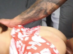 Amaterji, Velika rit, Velik kurac, Par, Notranji izliv, Ženska dominacija, Milf, Žena