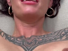 My POV with Brunette Tattoed Babe Parker Skyes