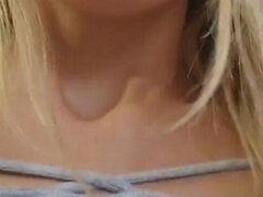 Stor rumpe, Blond, Kukk suging, Par, Massasje, Petite, Synsvinkel, Dusj