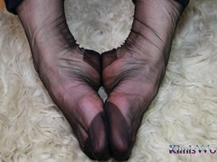 Amatør, Fod fetish, Hæle, Bukser, Nylon, Solo