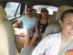 Amateur, Cul, Noire, Sucer une bite, Voiture, Couple, De plein air, Pov