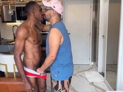 Marcos Goiano enjoys a hot scene with male pornstar and unloads huge cumload