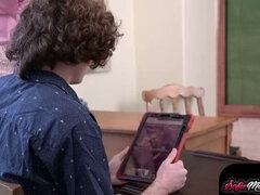 Busty MILF Sofie Marie Gets Horny Pussy Filled by Teen Cock