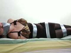 18, 본디지 훈육 사디즘 마소치슴, 흑갈색 머리, 페티쉬, 라티나, 노예, 청소년, 묶여