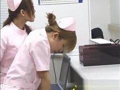 Super sexy Japanese nurses sucking part2