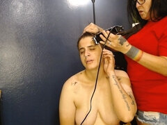 Flirty Hair Cutting Shaving Abbys Head