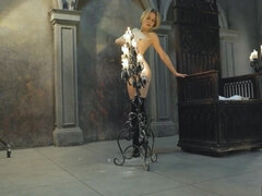 엉덩이, 에로틱, 젖꼭지, 나체의, 보지, 빼빼한, 양말, 혼자