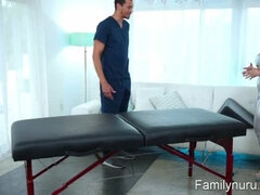 Sexy Milf Gets Her Big Ass Massaged with Oil