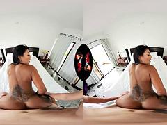 Tridimensionnel, Gros seins, Sucer une bite, Fille latino, Pov, Réalité, Nénés