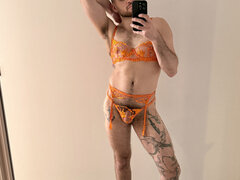 Culo grosso, Piedi, Toccando, Gay, Lingerie, Solo