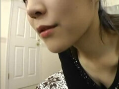 Japanese girl spits and face licks multiple men