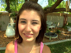 Amateur, Sucer une bite, Brunette brune, Tir de sperme, Hard, Hd, Naturelle