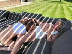 Camilla Meets Alicia Rhodes for Some Outdoor Lesbian Fun